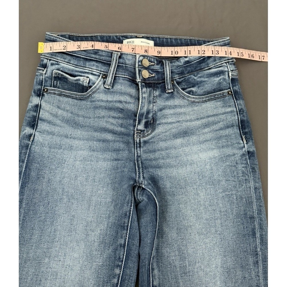 BKE Payton Jeans Womens 26S Straight Leg Mid Rise Stretch Medium Wash - Picture 4 of 15